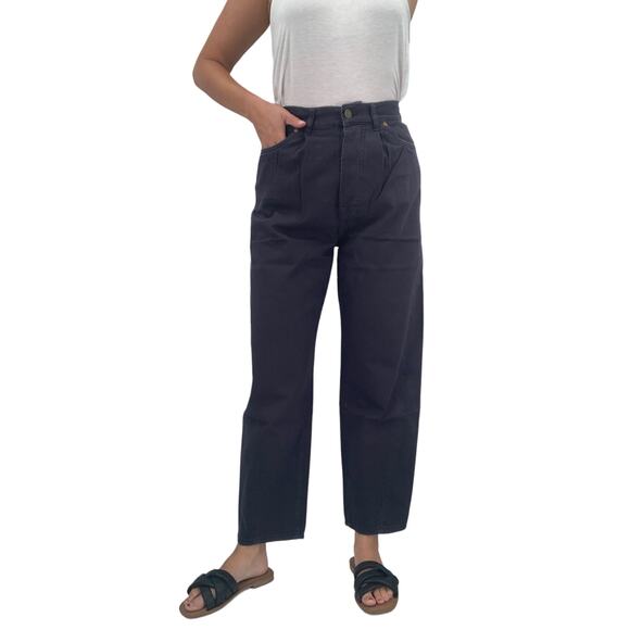 2/$30 FREE PEOPLE Sandrine Rose Wide Leg Pant Jeans Size 25 French Worker Blue - Picture 7 of 7